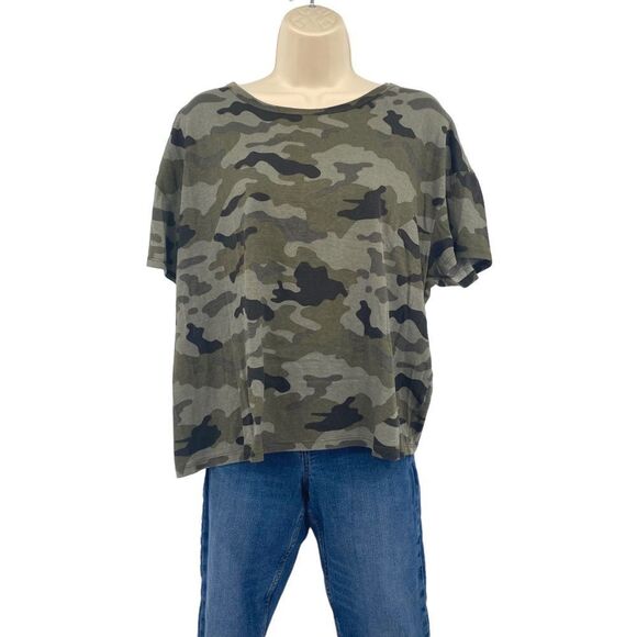 Zara camo Tee Size L - Picture 1 of 3